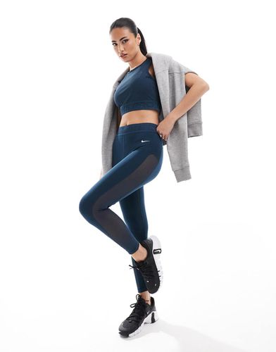 Pro - Legging 7/8ème en tulle à taille mi-haute - Nike Training - Modalova