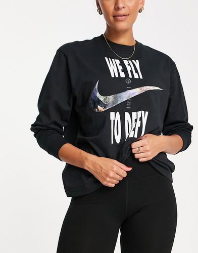 Fly Seasonal - T-shirt coupe carrée à imprimé graphique et logo virgule - Nike Basketball - Modalova