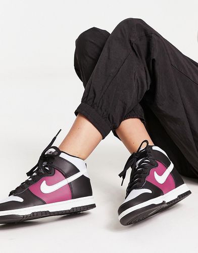 Dunk - Baskets montantes - Noir et rose - Nike - Modalova