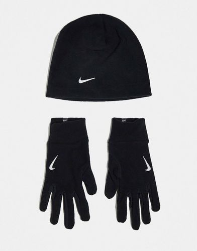Ensemble avec chapeau et gants en polaire - Noir - Nike - Modalova