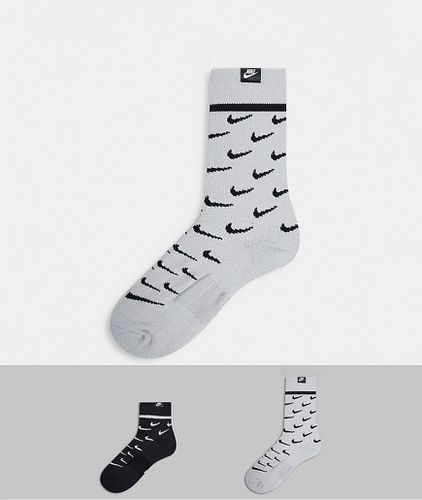 Lot de 2 paires de chaussettes à logo virgule - et gris - Nike - Modalova