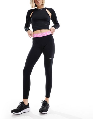 Nike - Pro Training 365 - Legging à taille mi-haute - et rose - Nike Training - Modalova