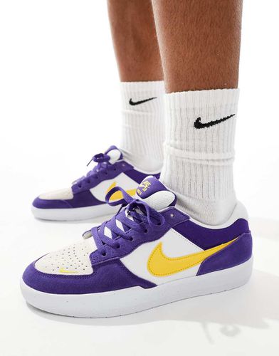 Nike - SB Force 58 - Baskets en daim - , blanc et jaune - Nike Sb - Modalova