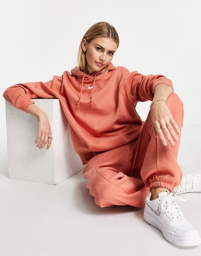 Sweat à capuche oversize avec petit logo virgule - Racine - Nike - Modalova