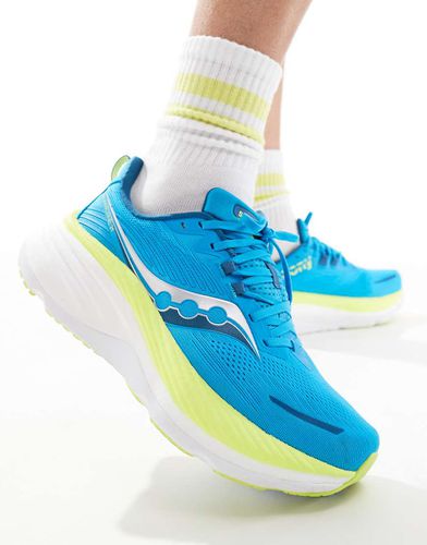 Hurricane 24 - Baskets de course - Vizibleu et citron - Saucony - Modalova