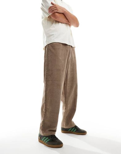 Pantalon baggy en velours côtelé - Beige foncé - Santa Cruz - Modalova