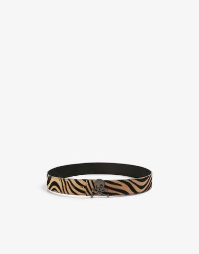 Ninon - Ceinture rversible - Imprim animal/Noir - Scalpers - Modalova