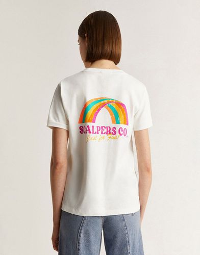 T-shirt à imprimé arc-en-soleil fluo - cassé - Scalpers - Modalova