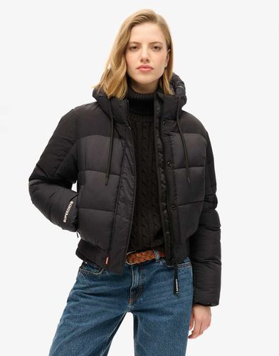 Schott - Bomber matelassé en tissu ripstop effet quadrillé - Superdry - Modalova