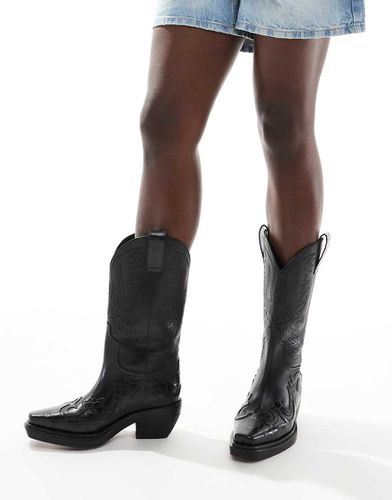 Dora - Bottes hauteur genou style western en cuir - Schuh - Modalova