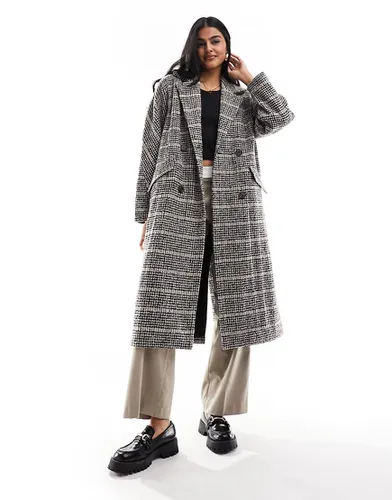 Manteau oversize habillé à carreaux - Selected - Modalova