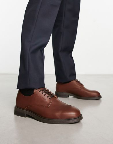 Chaussures derby en cuir - Marron - Selected Homme - Modalova