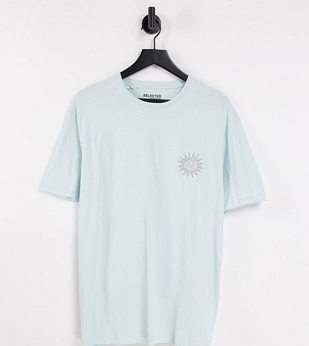 Exclusivité ASOS - T-shirt oversize avec broderie soleil - Selected Homme - Modalova