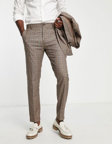 Pantalon de costume coupe slim à carreaux - Selected Homme - Modalova