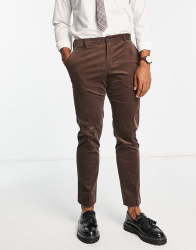 Pantalon de costume coupe slim en velours côtelé - Selected Homme - Modalova