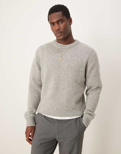 Pull ras de cou oversize en maille - Selected Homme - Modalova