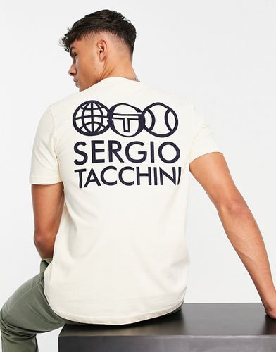 T-shirt imprimé au dos - Écru - Sergio Tacchini - Modalova