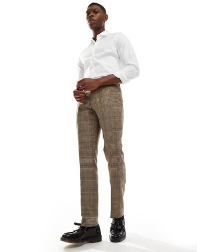 Pantalon d'ensemble slim à carreaux en tweed - Shelby & Sons - Modalova