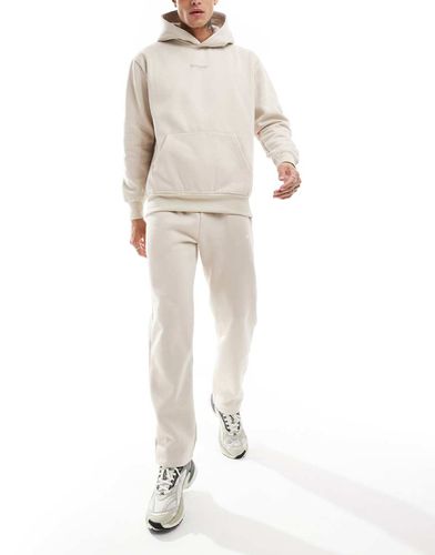 Pantalon de jogging d'ensemble droit avec imprimé - Beige - Sixth June - Modalova