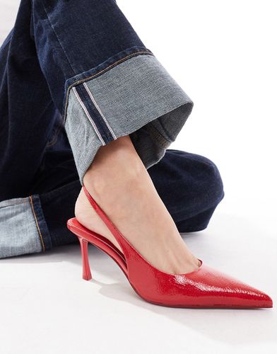 SIMMI London - Lissa - Chaussures pointues à talon et bride arrière - Taupe - Simmi Shoes - Modalova