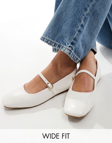 Ballerines larges style minimaliste - cassé - Stradivarius - Modalova