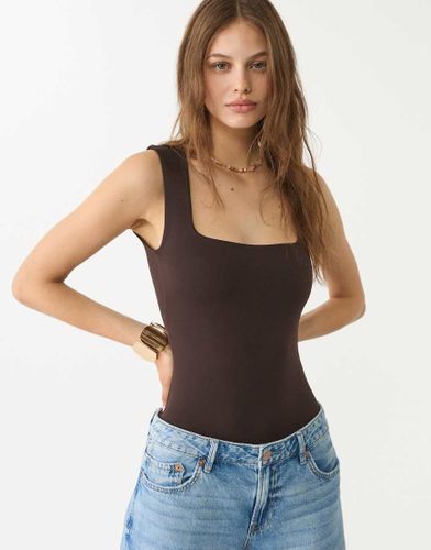 Body en polyamide  encolure carre - Stradivarius - Modalova