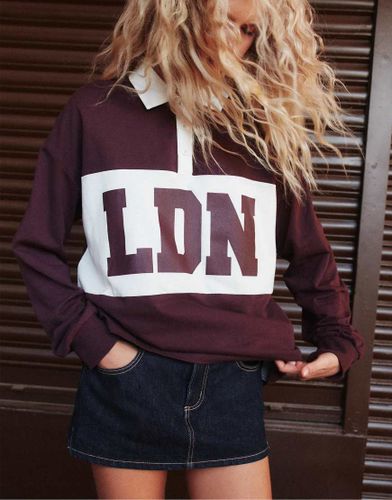 Jupe-short en jean - brut - Stradivarius - Modalova