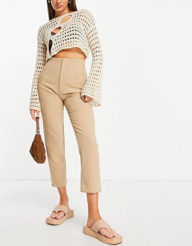 Pantalon slim ajusté - Beige foncé - Stradivarius - Modalova