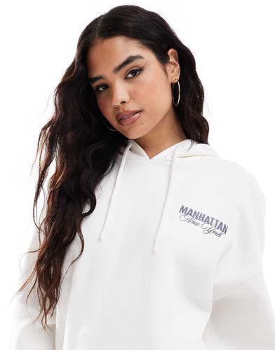 Sweat à capuche avec motif Manhattan - Stradivarius - Modalova