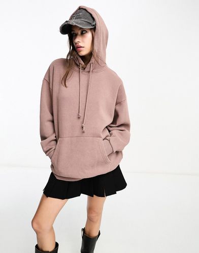 Sweat à capuche oversize - Chocolat amer - Stradivarius - Modalova