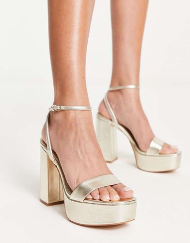 Sandales à talons et plateforme chunky - Stradivarius - Modalova