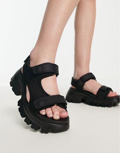 Sandales chunky avec brides - Noir - Stradivarius - Modalova