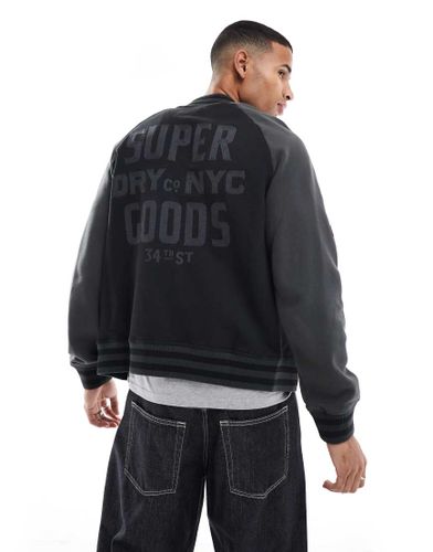 Bomber en jersey à imprimé style universitaire - Superdry - Modalova