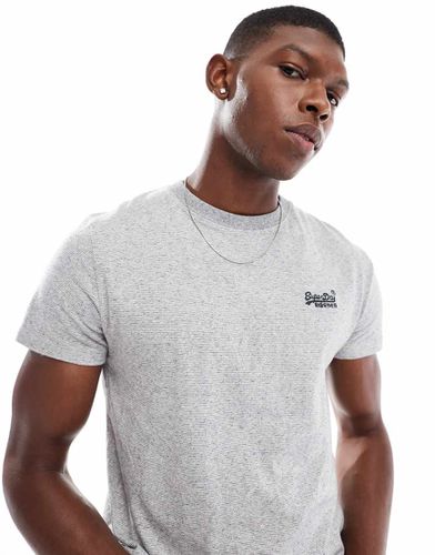 Essential - T-shirt en coton à logo - clair grindle feeder - Superdry - Modalova