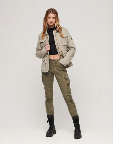 Veste militaire femme kaki type online saharienne