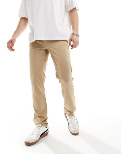 Pantalon chino slim stretch et fuselé - Beige Shaker - Superdry - Modalova