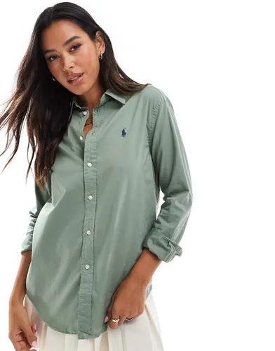 Chemise en sergé de coton à logo - Polo Ralph Lauren - Modalova