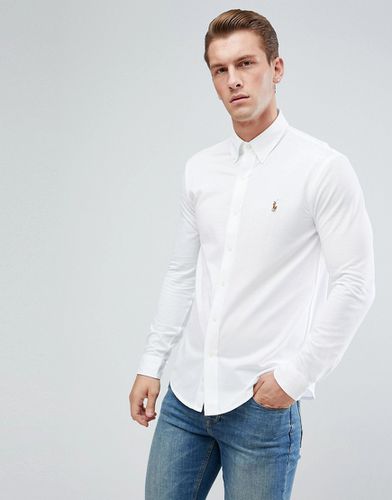 Chemise Oxford boutonnée en maille coupe ajustée - Polo Ralph Lauren - Modalova