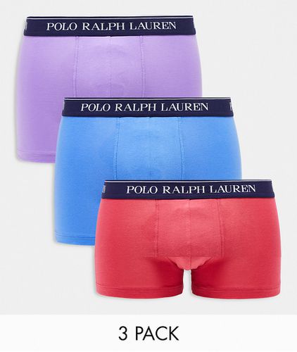 Lot de 3 boxers - , violet et rouge - Polo Ralph Lauren - Modalova