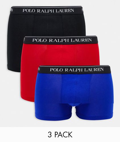 Lot de 3 boxers - Bleu marine, rouge et - Polo Ralph Lauren - Modalova