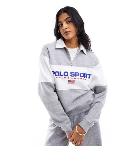 Sport Capsule - Polo style rugby à logo avec empiècement sur le devant - Polo Ralph Lauren - Modalova