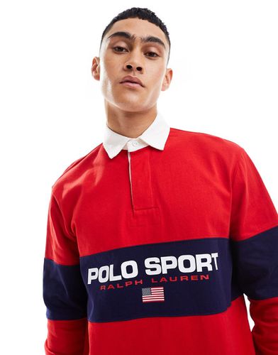 Sport Capsule - Polo style rugby à logo avec empiècement sur le devant - Polo Ralph Lauren - Modalova