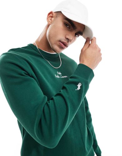 Sweat en double maille avec logo emblématique au centre - foncé - Polo Ralph Lauren - Modalova