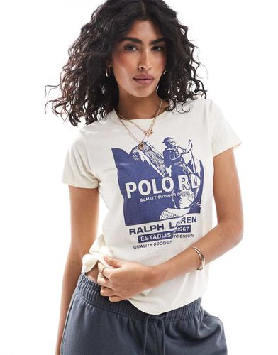 T-shirt à logo imprimé - Crème - Polo Ralph Lauren - Modalova