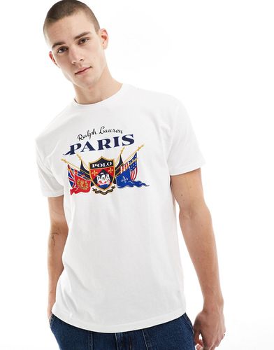 T-shirt avec logo Paris et imprimé blason - Polo Ralph Lauren - Modalova