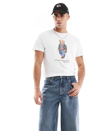 T-shirt classique oversize avec imprimé ours explorateur - Polo Ralph Lauren - Modalova