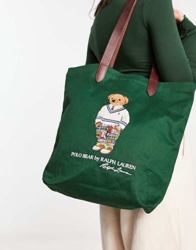Tote bag à logo ourson - Vert - Polo Ralph Lauren - Modalova
