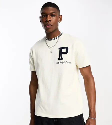 X ASOS - Collaboration exclusive - T-shirt à logo - Crème - Polo Ralph Lauren - Modalova