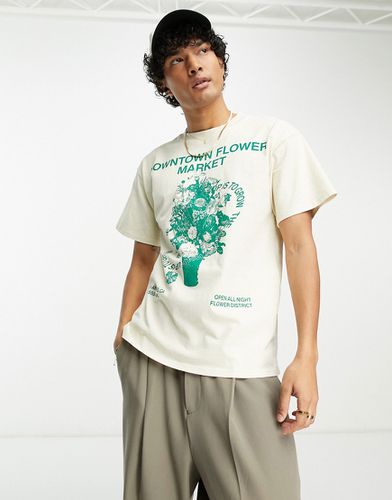 T-shirt motif Flower Market - Crème - Pacsun - Modalova