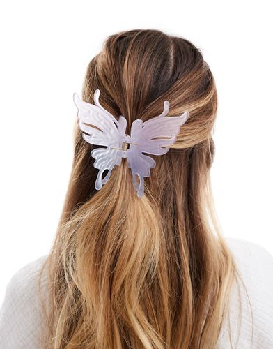 Pince à cheveux papillon - Dégradé rose/lilas - Pieces - Modalova